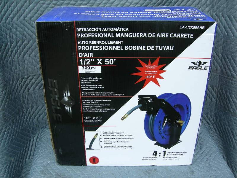 lot 19 image: Eagle Professional Auto Retracting Air Hose Reel