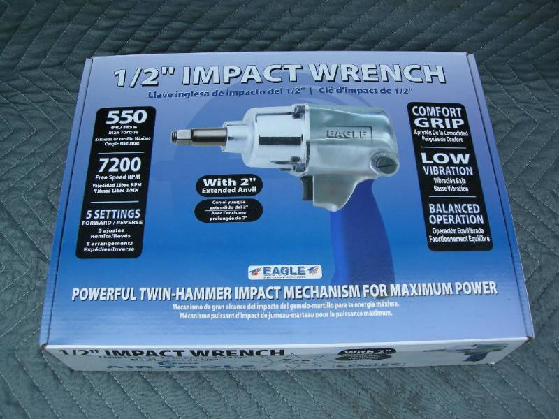 lot 25 image: Eagle 12 Impact Wrench with Extension Anvil