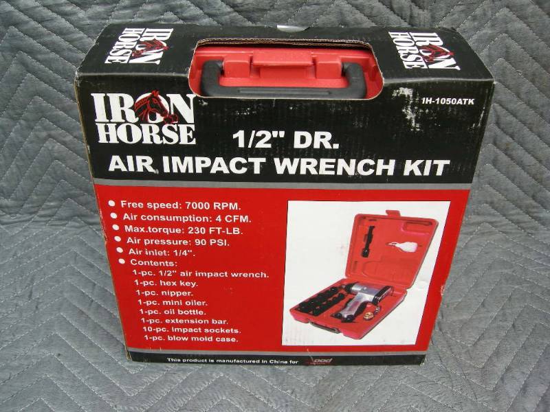 lot 56 image: Iron Horse 12 Air Impact Wrench Kit