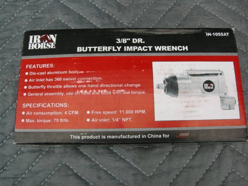 lot 60 image: Iron Horse 38 Butterfly Impact Wrench