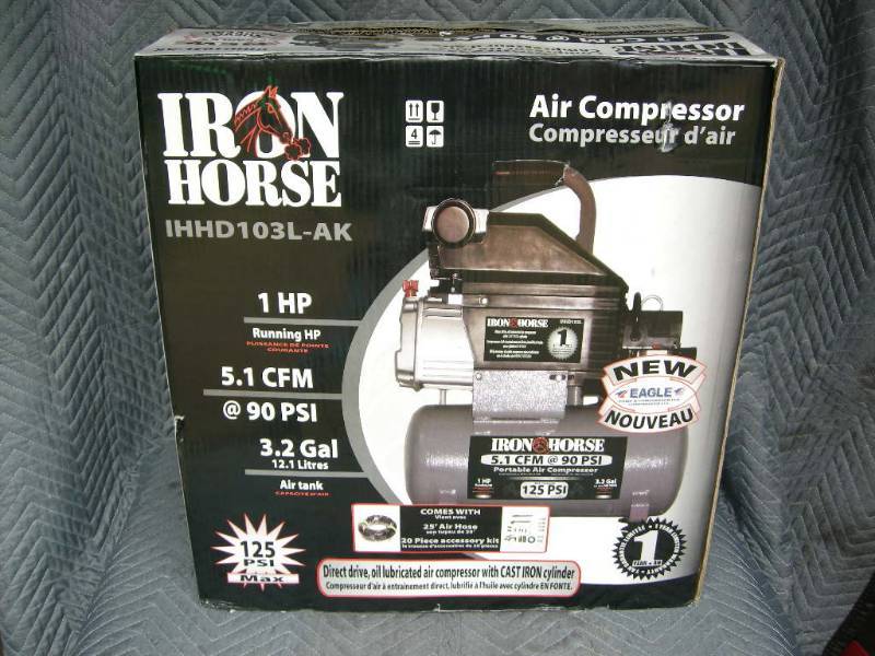 lot 105 image: Iron Horse Air Compressor