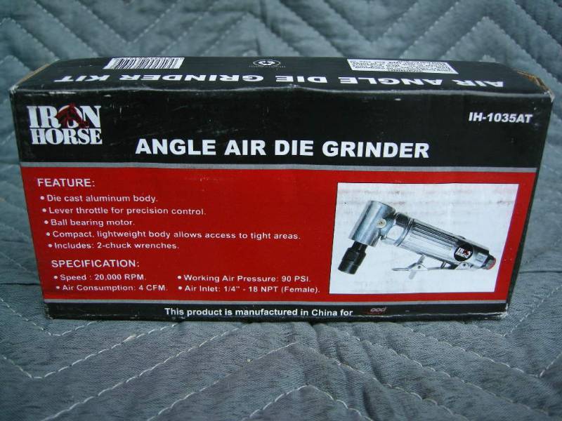 lot 128 image: Iron Horse Angle Air Die Grinder