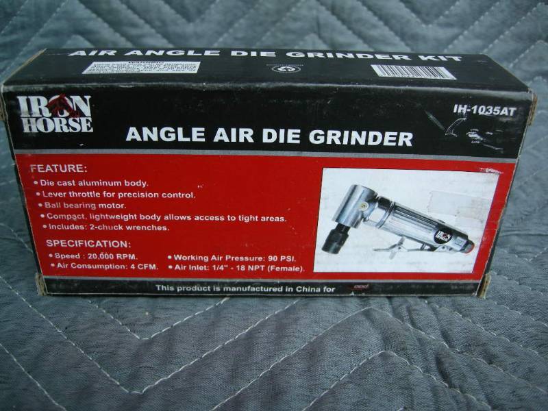 lot 132 image: Iron Horse Angle Air Die Grinder