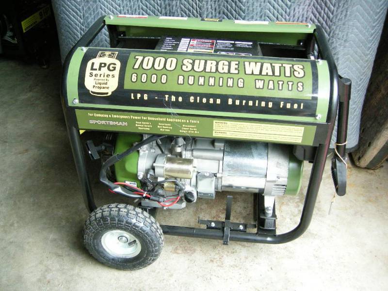 lot 69 image: Sportsman 7000 Watt LP Generator