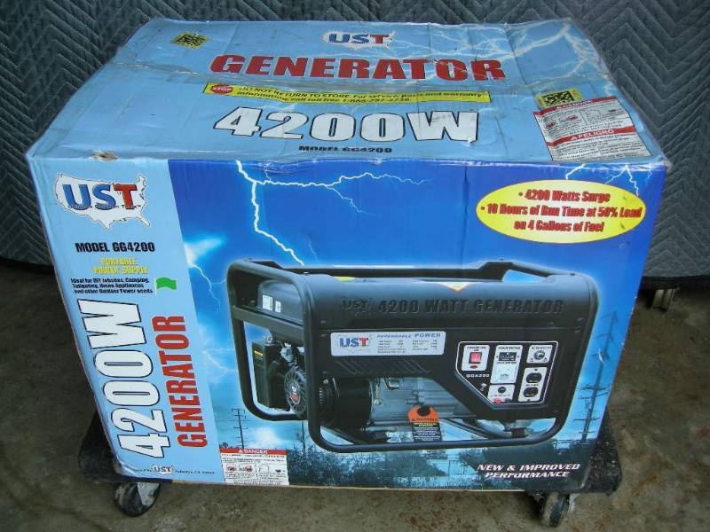 lot 122 image: UST 4200W Generator