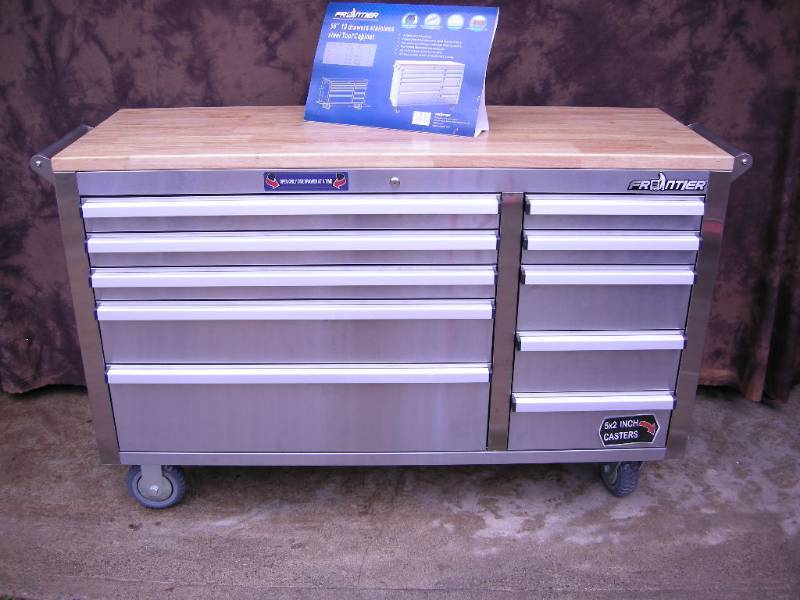 lot 9 image: Frontier Stainless Steel Tool Cabinet