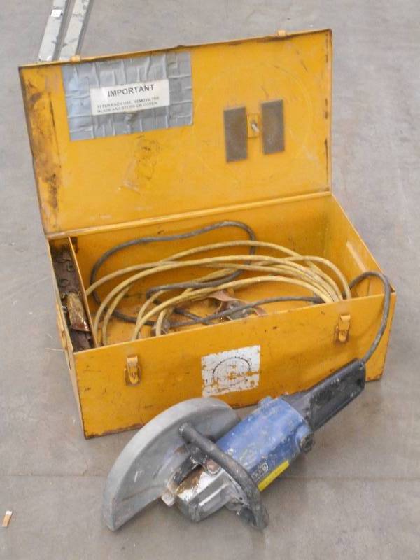 lot 12 image: A.E.G. Electric Circular Saw With C...