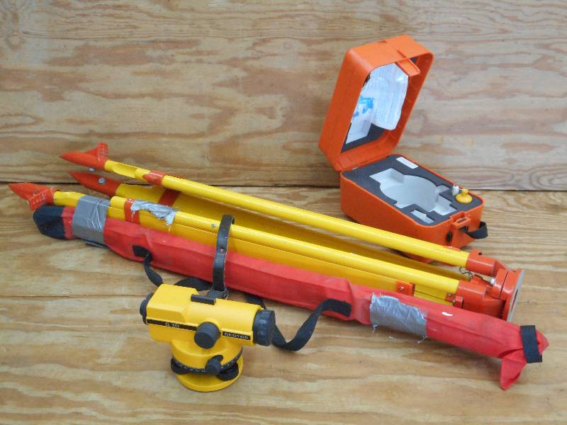 lot 12 image: Like New GeoTop Survey Laser With T...