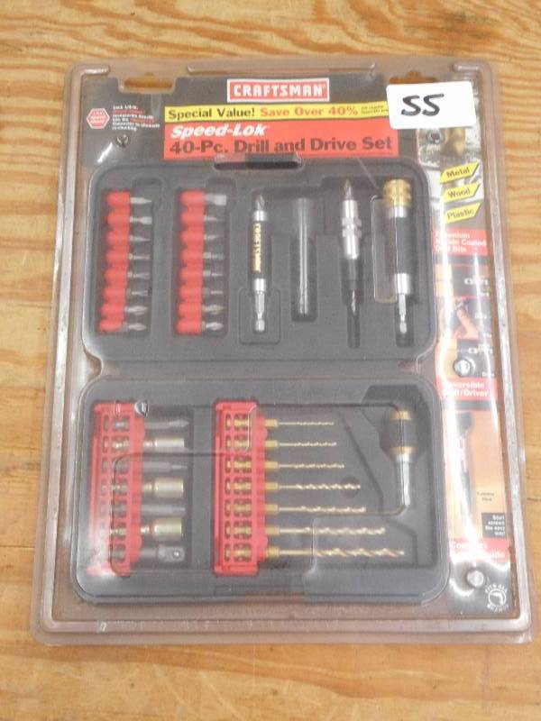 lot 55 image: Unused Craftsman 40-Piece SpeedLock...