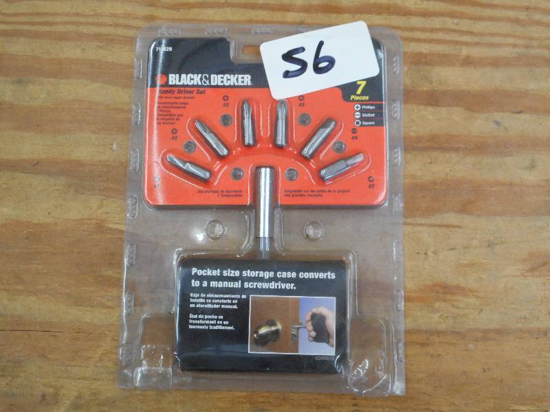 lot 56 image: Unused Black & Decker 7-Piece Handy...