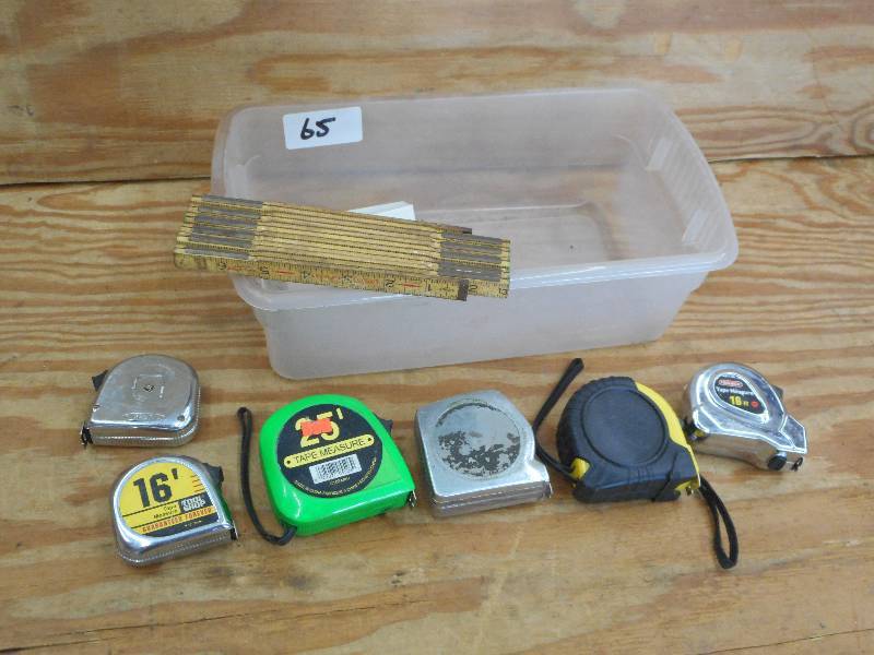 lot 65 image: Lot Of Assorted Tape Measures...