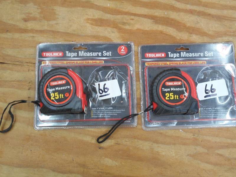 lot 66 image: (2) Unused 25ft Tape Measures ...