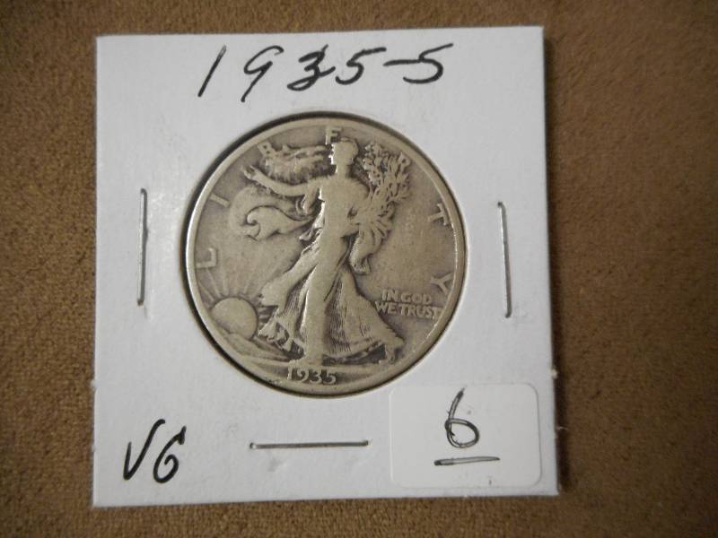 1935-S Half Dollar, VG...