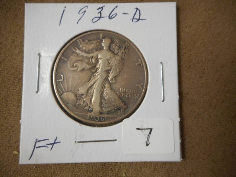 1936-D Half Dollar, F...