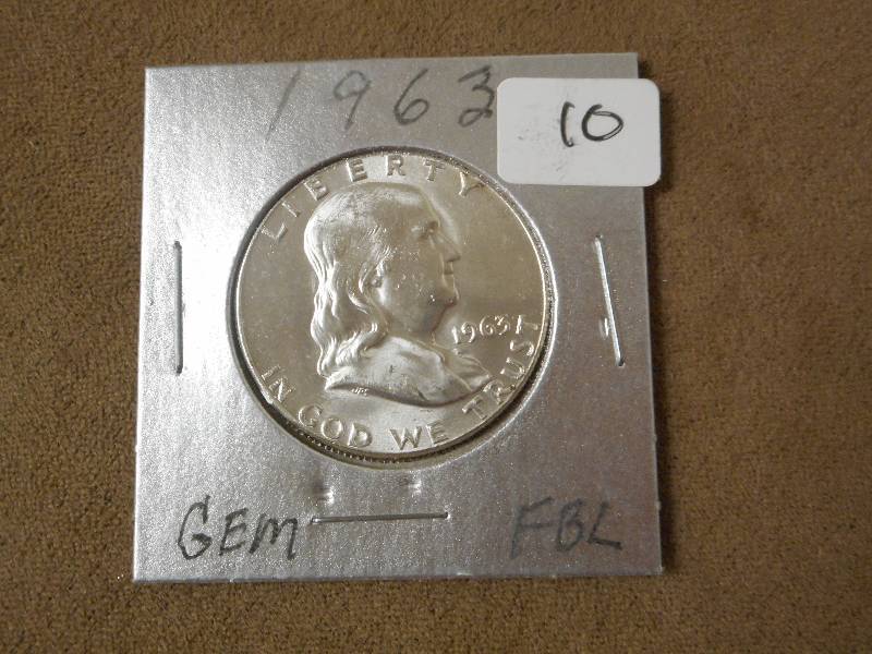 1963 Franklin Half Dollar, GEM Appe...