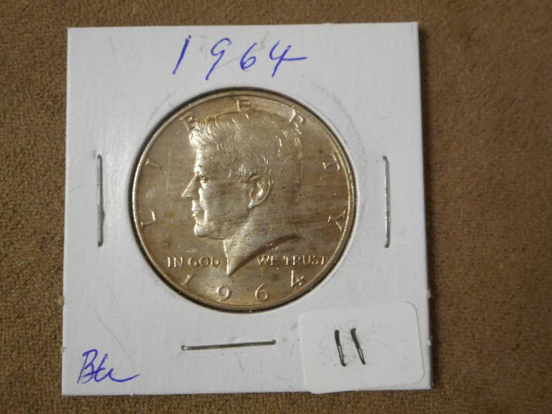 1964 Kennedy Half Dollar, BUAU Sli...