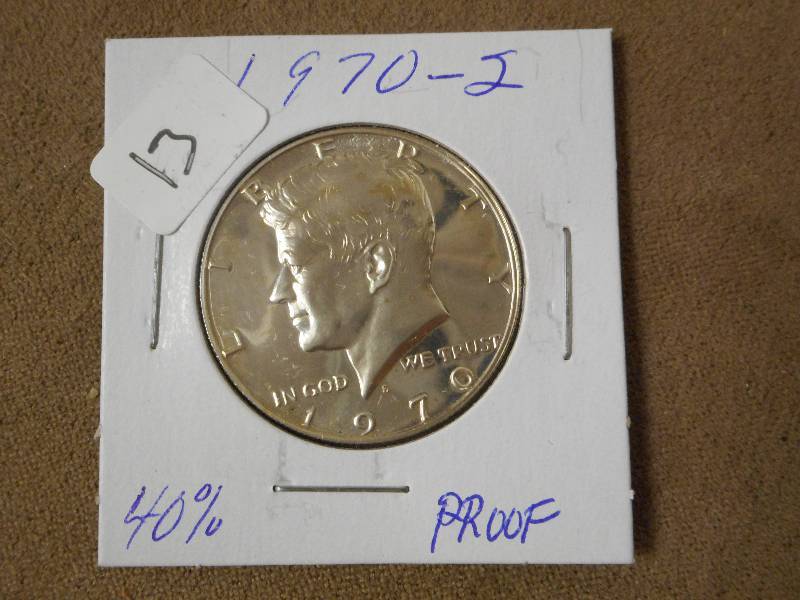 1970-S Kennedy Half Dollar, 40% Sil...