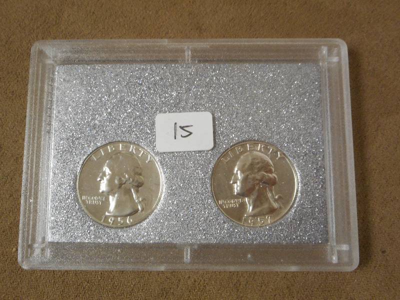 1956 & 1957 Washington Quarters, Ge...