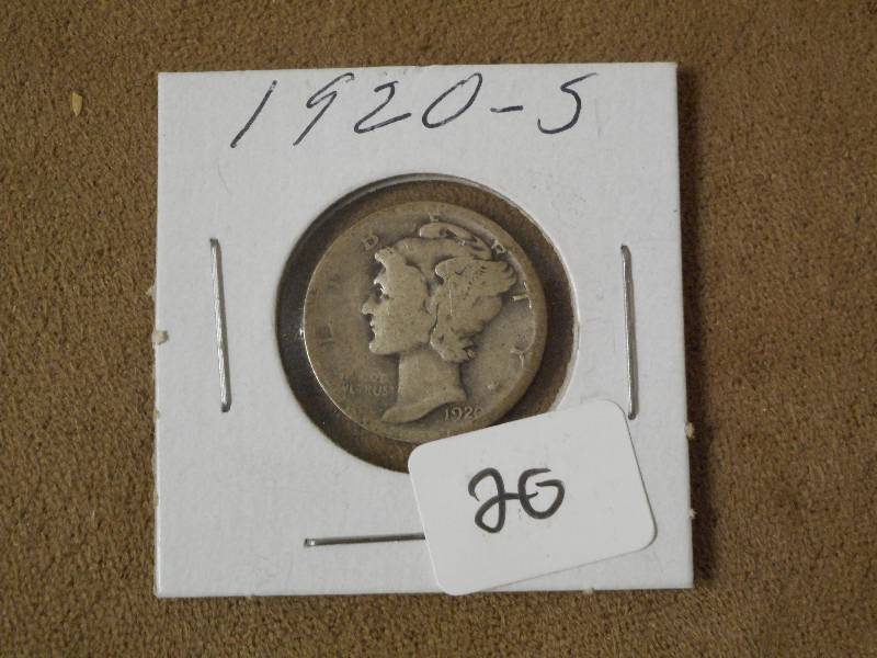 1920-S Mercury Dime, VGF...