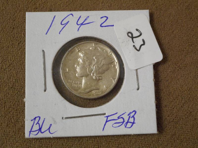 1942 Mercury Dime, BU Split Horizon...