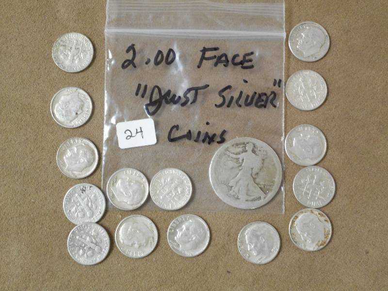 $2.00 Face Value Just Silver Coins...