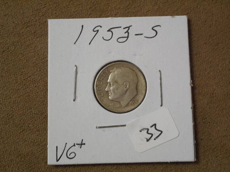 1953-S Roosevelt Dime ...
