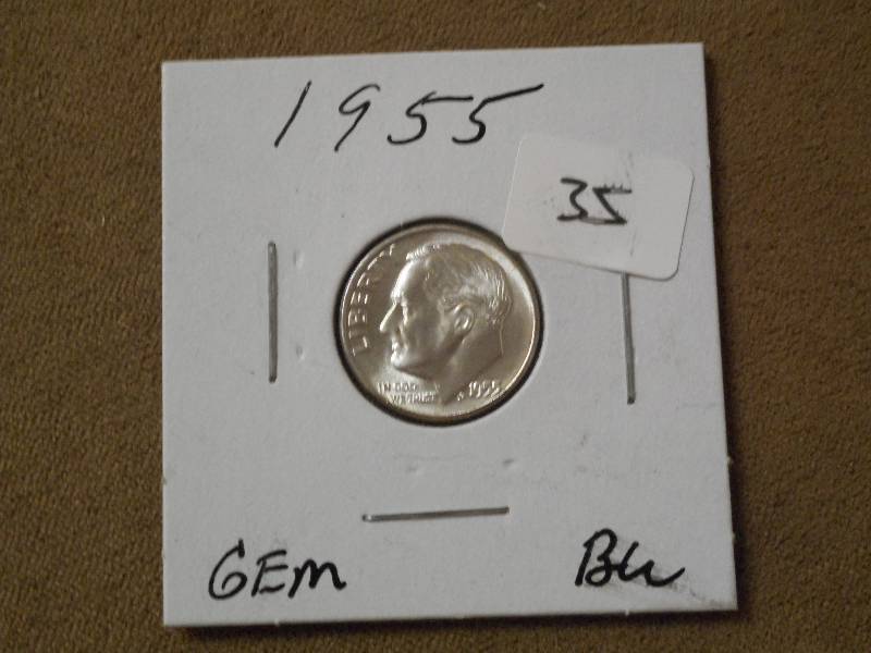 1955 Mint Gem Roosevelt Dime ...