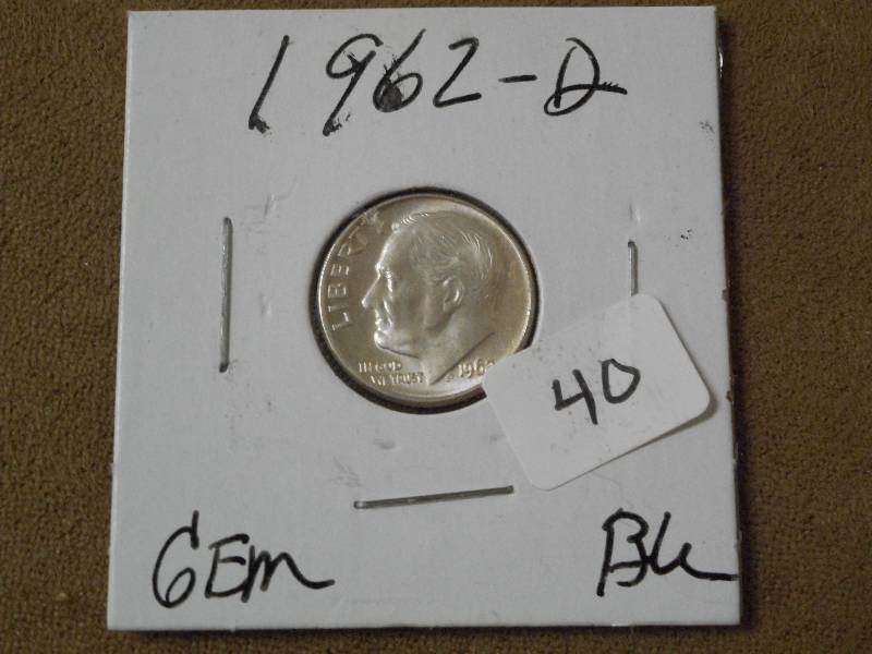 1962-D Roosevelt Dime, Gem Like ...