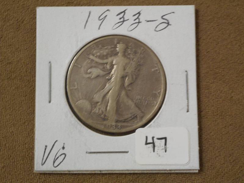 1933-S Walking Liberty Half Dollar ...