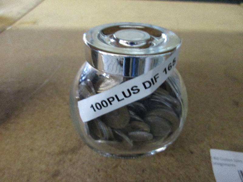Jar of 165 coins