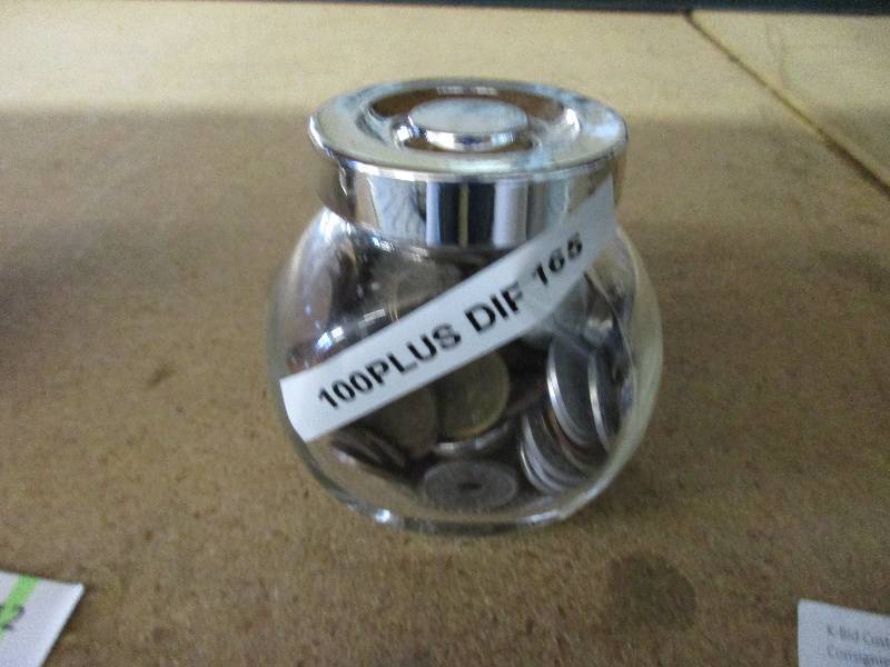 Jar of 165 coins