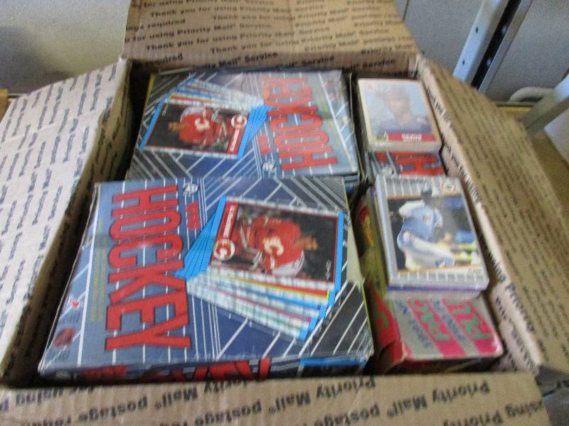 Hockey and baseball cards