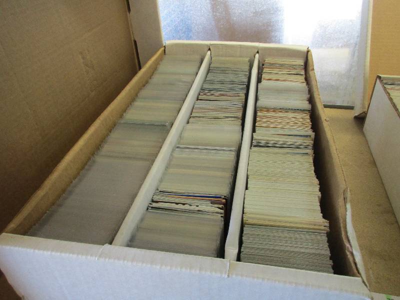 Football and baseball and basketball cards