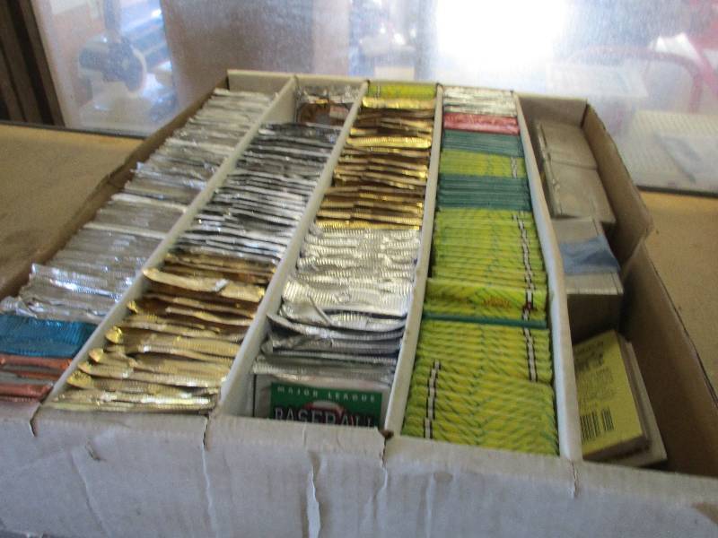 Hockey and baseball cards