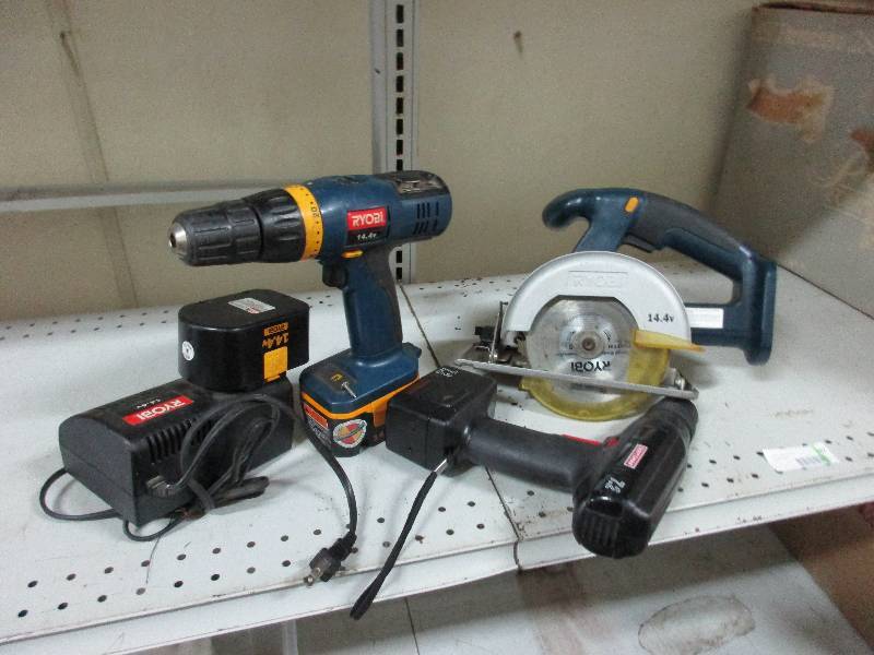 Ryobi 14.4V saw and drill