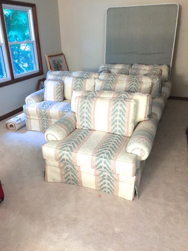 Living Room Sofa, Love Seat, Chair and Ottoman - 4 piece set