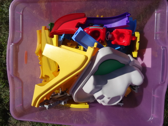 Plastic Toy Train Track Set