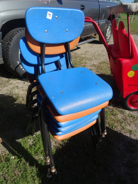 6 Kids Stacking Chairs