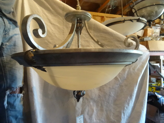 Acanthus Semi Flush Chandelier