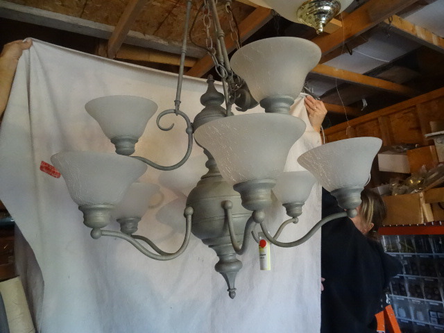 8 Light Hanging Chandelier