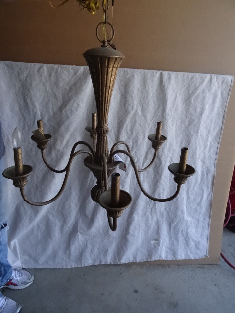 Angel Gold 6 Light Chandelier