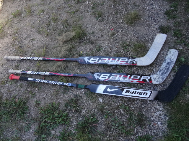 3 Bauer Goalie Hockey Sticks
