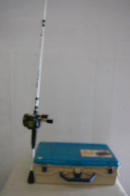 Muskie Rod, Reel and Tackle Box