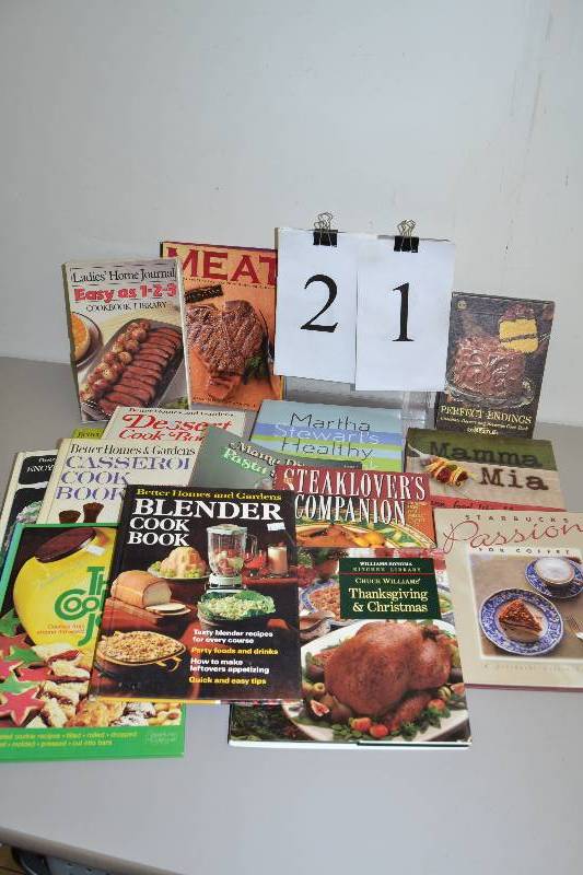 lot 21 image: Cookbooks