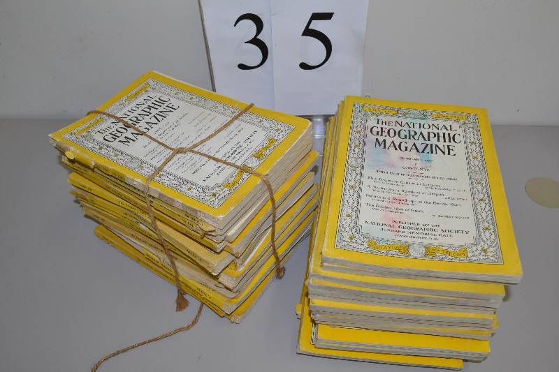 lot 35 image: National Geographic Magazines