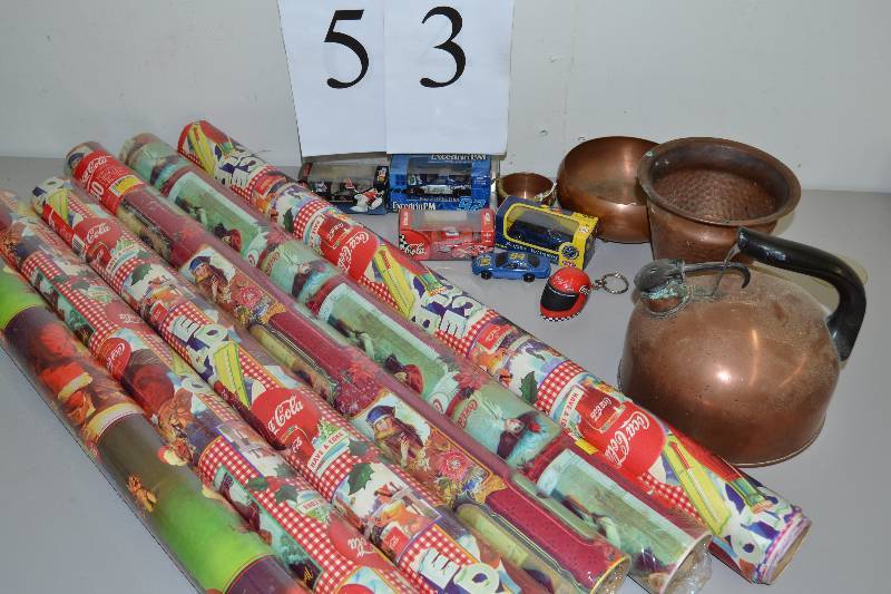 lot 53 image: Coke items & copper