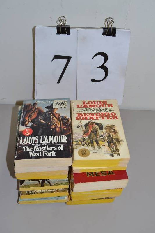 lot 73 image: Louis LAmour books