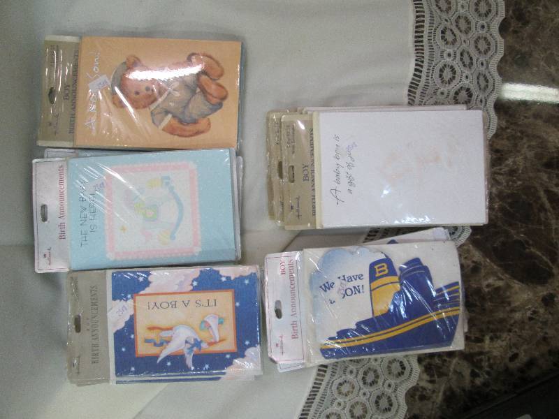 Pkg. of birth announcements for boy...