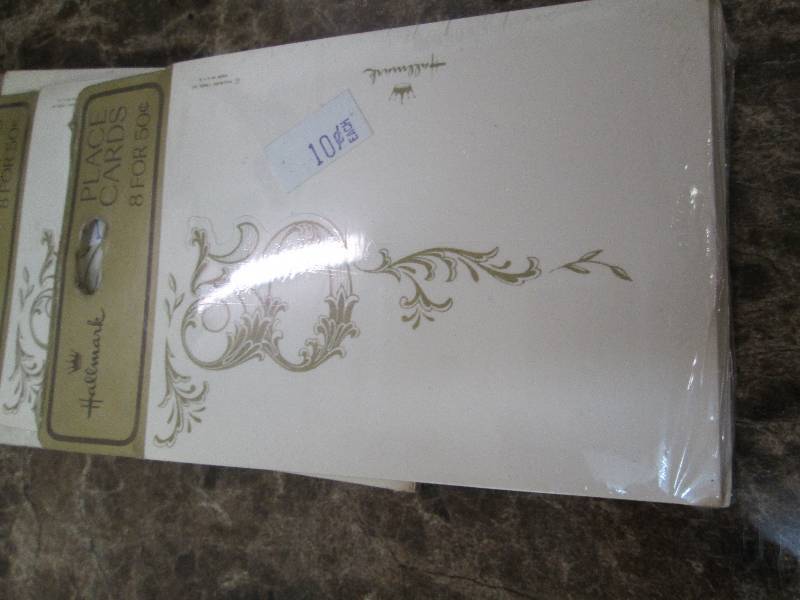 Pkg. of Tallies, and place cards...