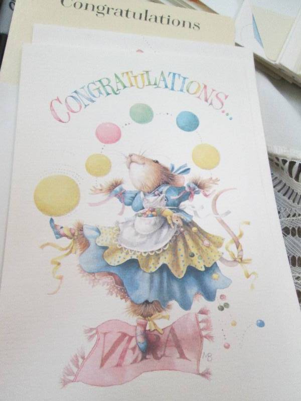 Assortment of Congratulation cards...